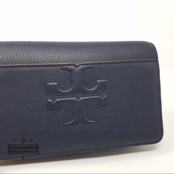 Tory Burch t Bombe SMALL crossbody navy BLUE bag - Picture 6 of 8